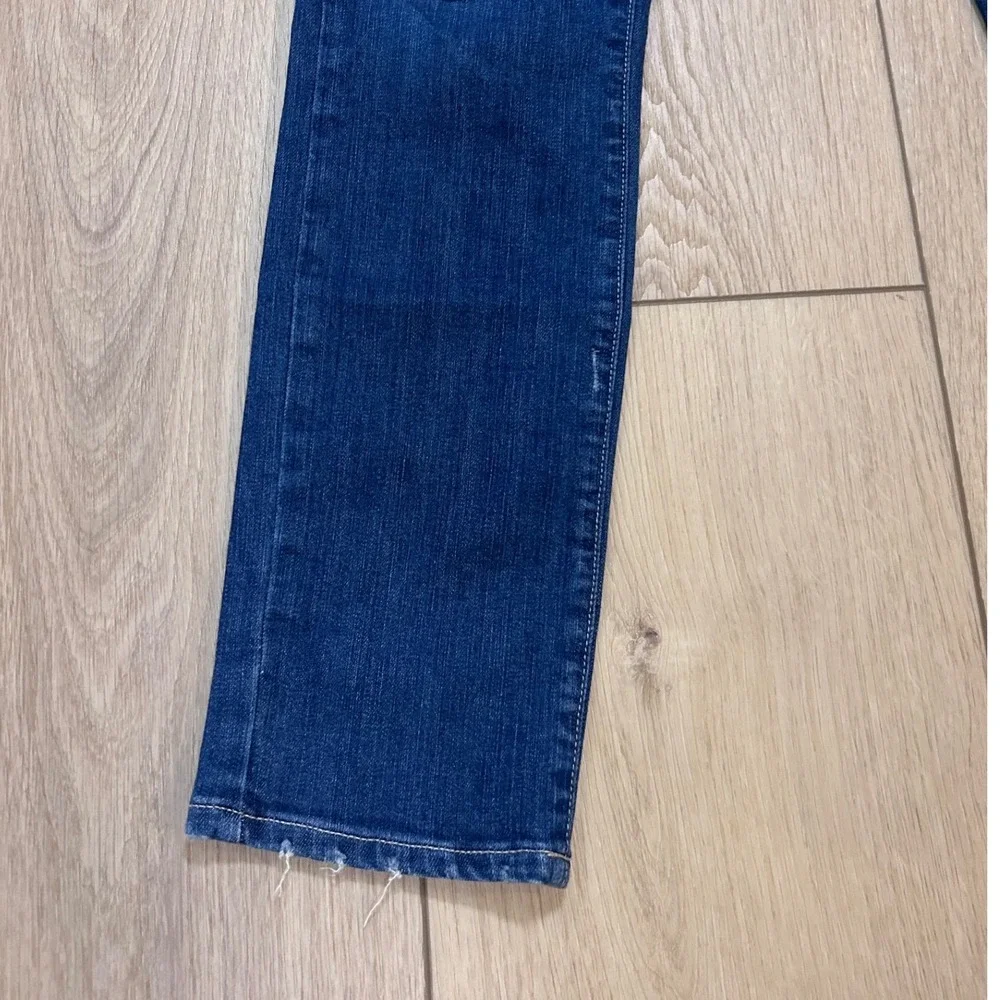 Paige Skyline Ankle Peg Jeans Womens 27 Dark Wash Blue Slim Fit Denim 28 Inseam